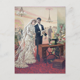 Cartão Postal Presente do Casamento vintage Retroativo