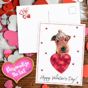 Cartão Postal Presente do Dia dos Namorados para Amantes de Cães