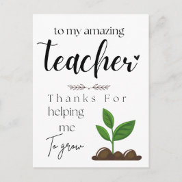 Cartão Postal Presente do dia dos professores