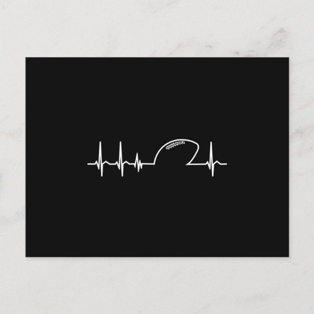 Cartão Postal Presente do jogador de pulsação do Heartbeat da Eq (Frente)