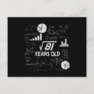 Cartão Postal Presente Engraçado de Aniversário de 9 Anos para C