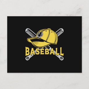 Cartão Postal Presente Engraçado de Bat do Baseball Sports Catch