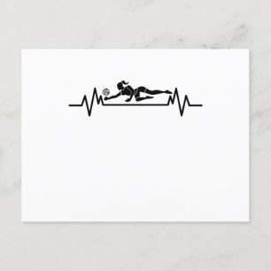 Cartão Postal Presente engraçado de esporte de voleibol batiment