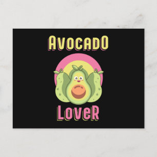 Cartão Postal Presente engraçado veganismo abacate Direitos dos