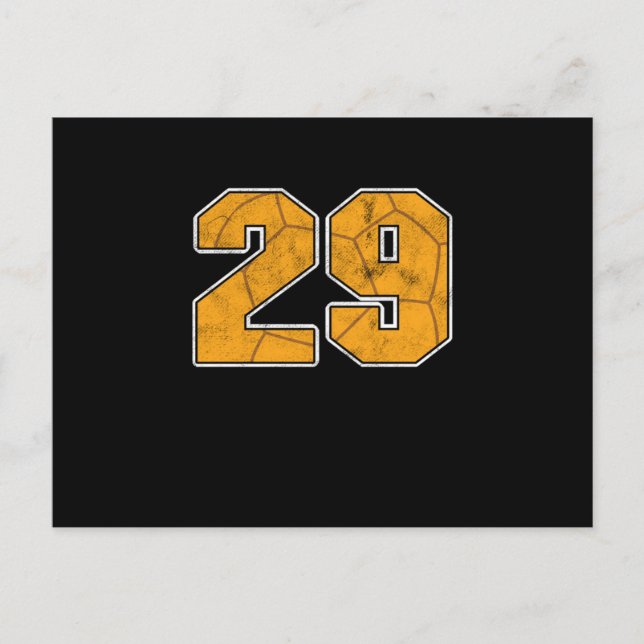 Cartão Postal Presente Esportivo Celebração de 29º Aniversário d (Frente)