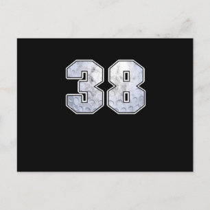 Cartão Postal Presente Esportivo Celebração de 38º Aniversário B