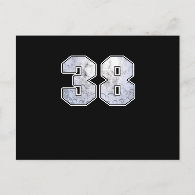 Cartão Postal Presente Esportivo Celebração de 38º Aniversário d (Frente)