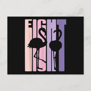 Cartão Postal Presente Fofo de 8º Aniversário Eu Flamingo Eu 8 A