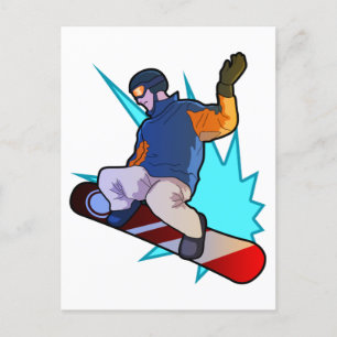 Cartão Postal Presente legal Snowboard Snowboarder Winter Sports