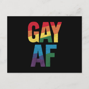 Cartão Postal Presente Orgulho LGBT Orgulho AF Orgulho Mês do Or