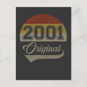 Cartão Postal Presente original de 20º aniversário vintage de 20