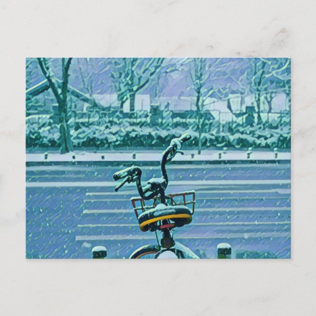 Cartão Postal Presente para Amante de Ciclismo (Frente)