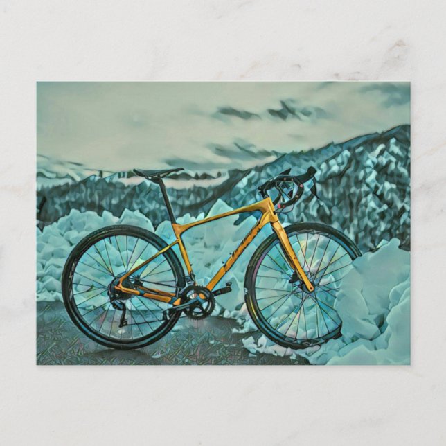 Cartão Postal Presente para Amante de Ciclismo (Frente)