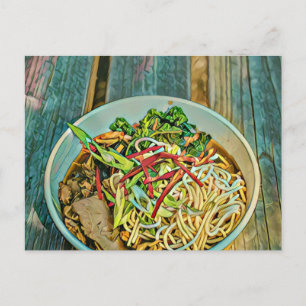 Cartão Postal Presente para amante de Ramen