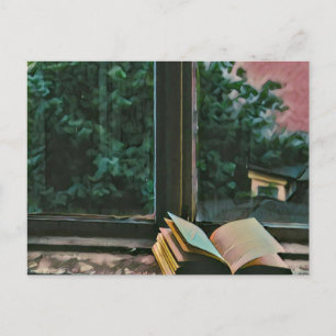 Cartão Postal Presente para Amantes da Leitura para Bibliotecári