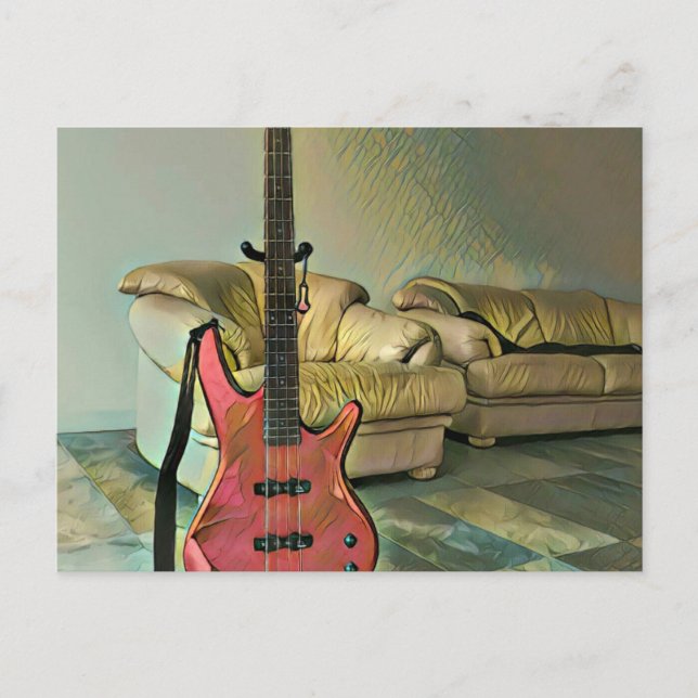 Cartão Postal Presente para guitarristas (Frente)