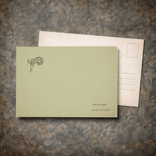 Cartão Postal Presente para Leitores do Jardim de Botânica da Da