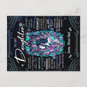 Cartão Postal Presente Para Minha Filha, Carta Para Filha Do Pai