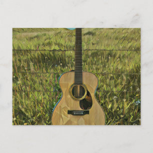 Cartão Postal Presente para namorado guitarrista
