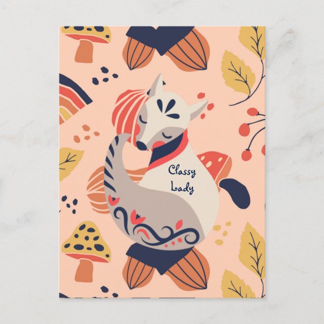 Cartão Postal Presente para Professora TURMA CLASSE Senhora Clas (Frente)