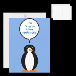 Cartão Postal Presente Patrimônio de Conscientização do Pinguim 