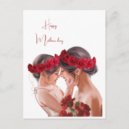 Cartão Postal Presente Personalizado Floral Comovente