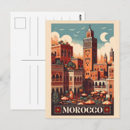 Cartão Postal Presentes com vibrações marroquinas da cidade de M