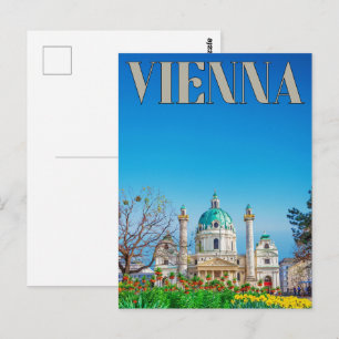 Cartão Postal Presentes da cidade retrô de Viena Áustria panoram