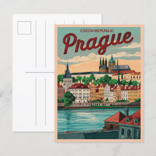 Cartão Postal presentes da república checa da cidade de praga vi
