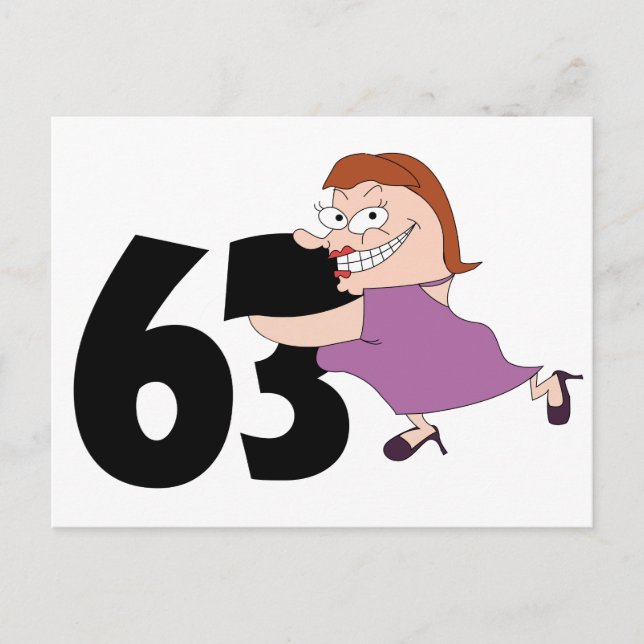 Cartão Postal Presentes de 53 anos - aniversário engraçado (Frente)