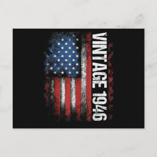 Cartão Postal Presentes de Aniversário de 80 Anos Vintage 1946 8