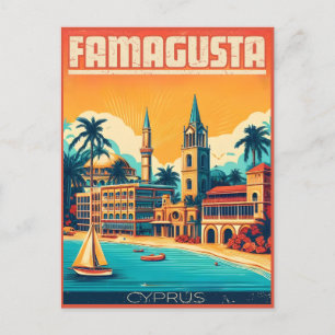 Cartão Postal Presentes de Chipre na praia do viagem Famagusta