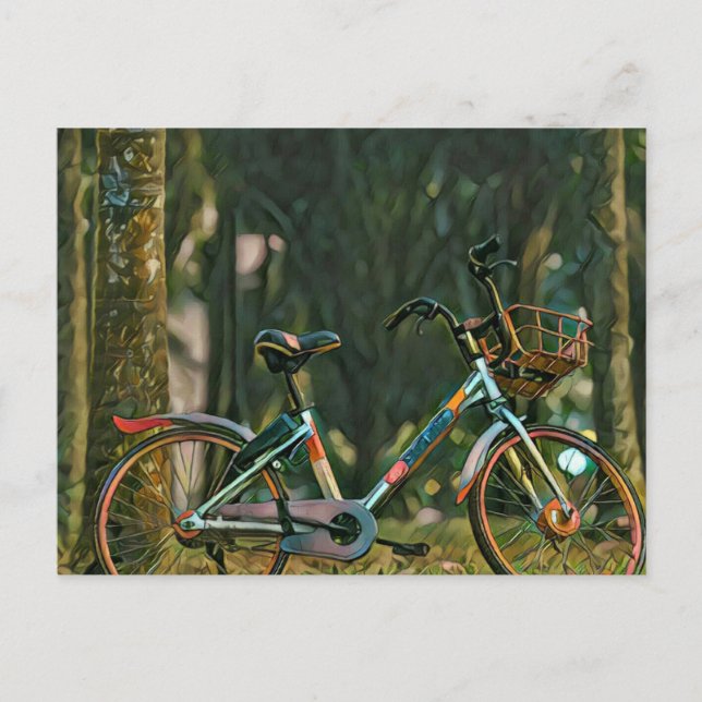 Cartão Postal presentes de ciclismo vintage (Frente)