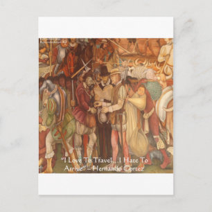 Cartão Postal Presentes de Citação de Sabedoria de Hernando Cort