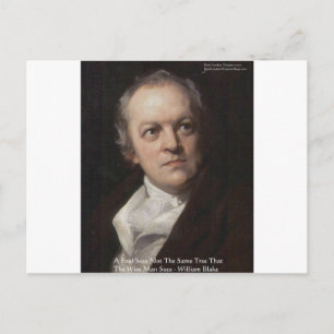 Cartão Postal Presentes de Citações de Sabedoria de Wm Blake "Ve