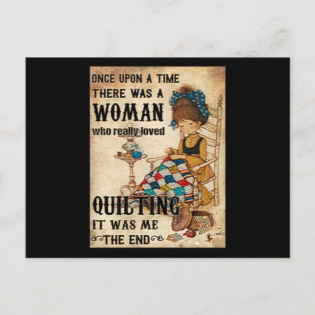 Cartão Postal Presentes de Colcha | Foi Eu Quem Fiz a Colcha Foi (Frente)