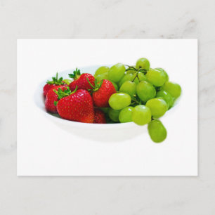 Cartão Postal Presentes de Destino de Salada de Fruta Saudável