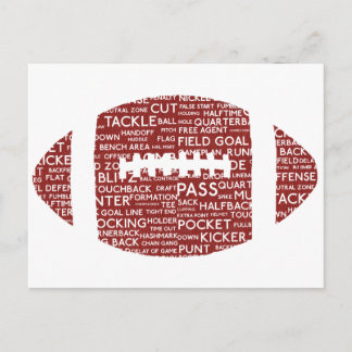 Cartão Postal presentes de futebol americano