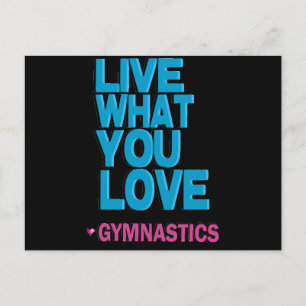 Cartão Postal Presentes de ginástica do amor