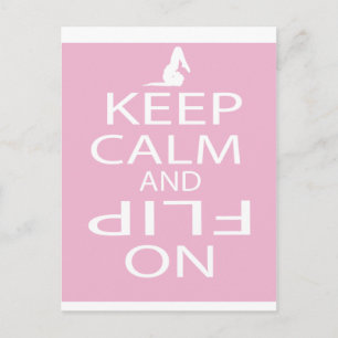 Cartão Postal Presentes de ginástica personalizados