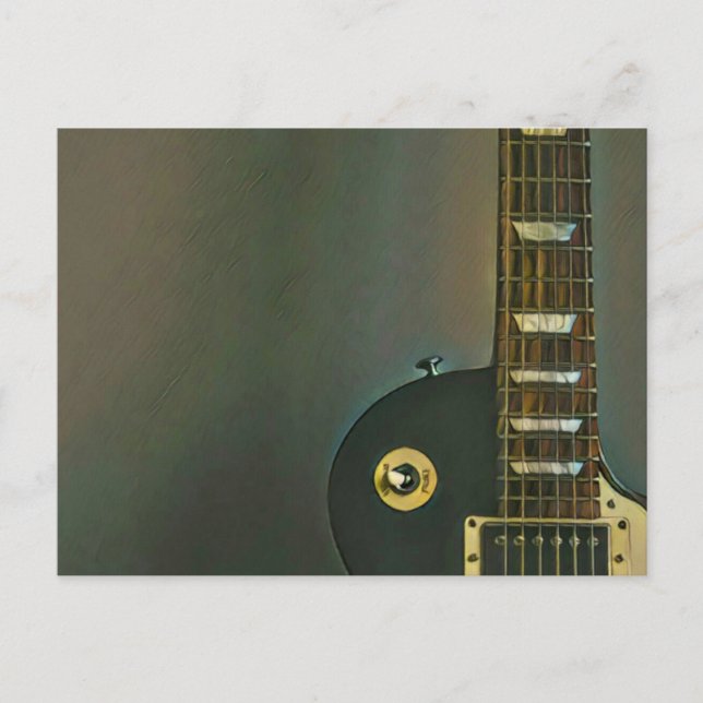 Cartão Postal Presentes de guitarra para ele (Frente)