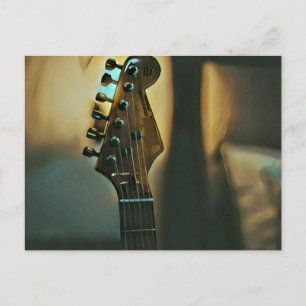 Cartão Postal Presentes de guitarra vintage