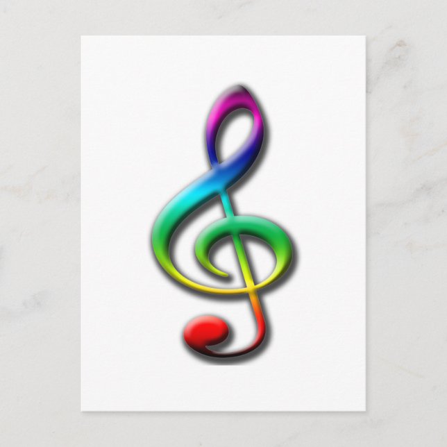 Cartão Postal Presentes de Música! (Frente)