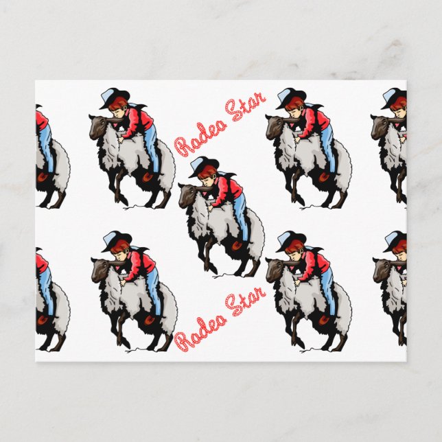 Cartão Postal Presentes de Mutton Busting (Frente)