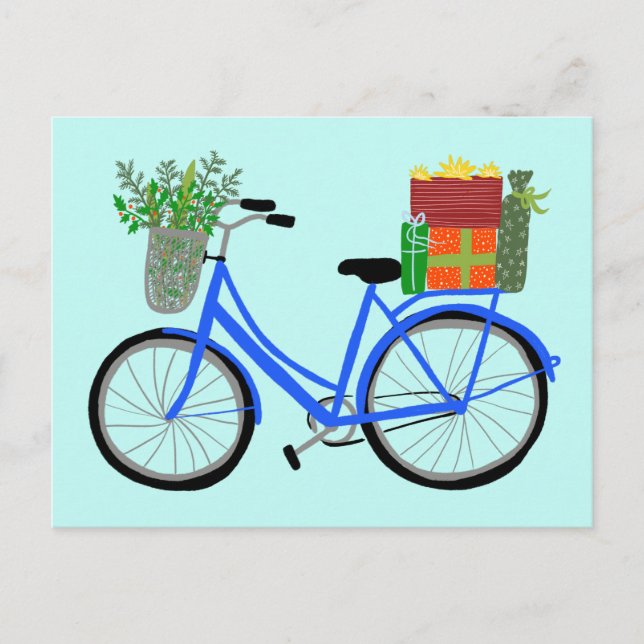 Cartão Postal Presentes de Natal Adoráveis (Frente)