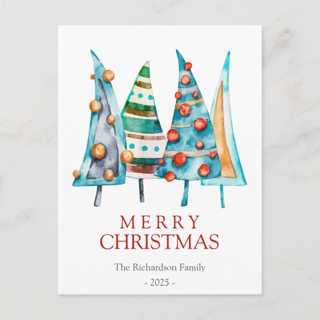 Cartão Postal Presentes de Natal da Árvore de Natal do Bebê Dood (Frente)