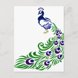 Cartão Postal Presentes de Peacock