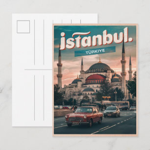Cartão Postal Presentes de sopas de viagem de colheita de turkiy