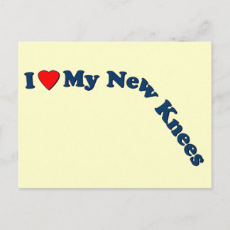 Cartão Postal Presentes de substituição do joelho duplo | Bem-vi