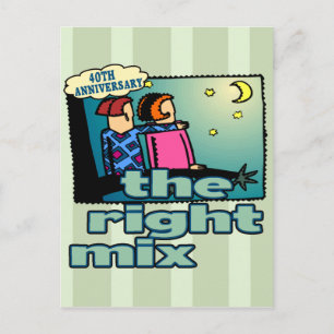 Cartão Postal Presentes do 40º aniversário de casamento